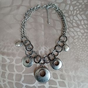 Women's silvertone necklace